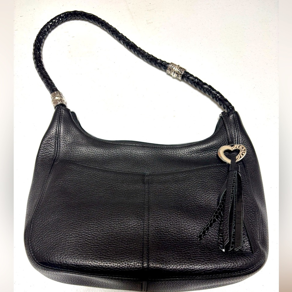 Brighton Barbados black leather purse